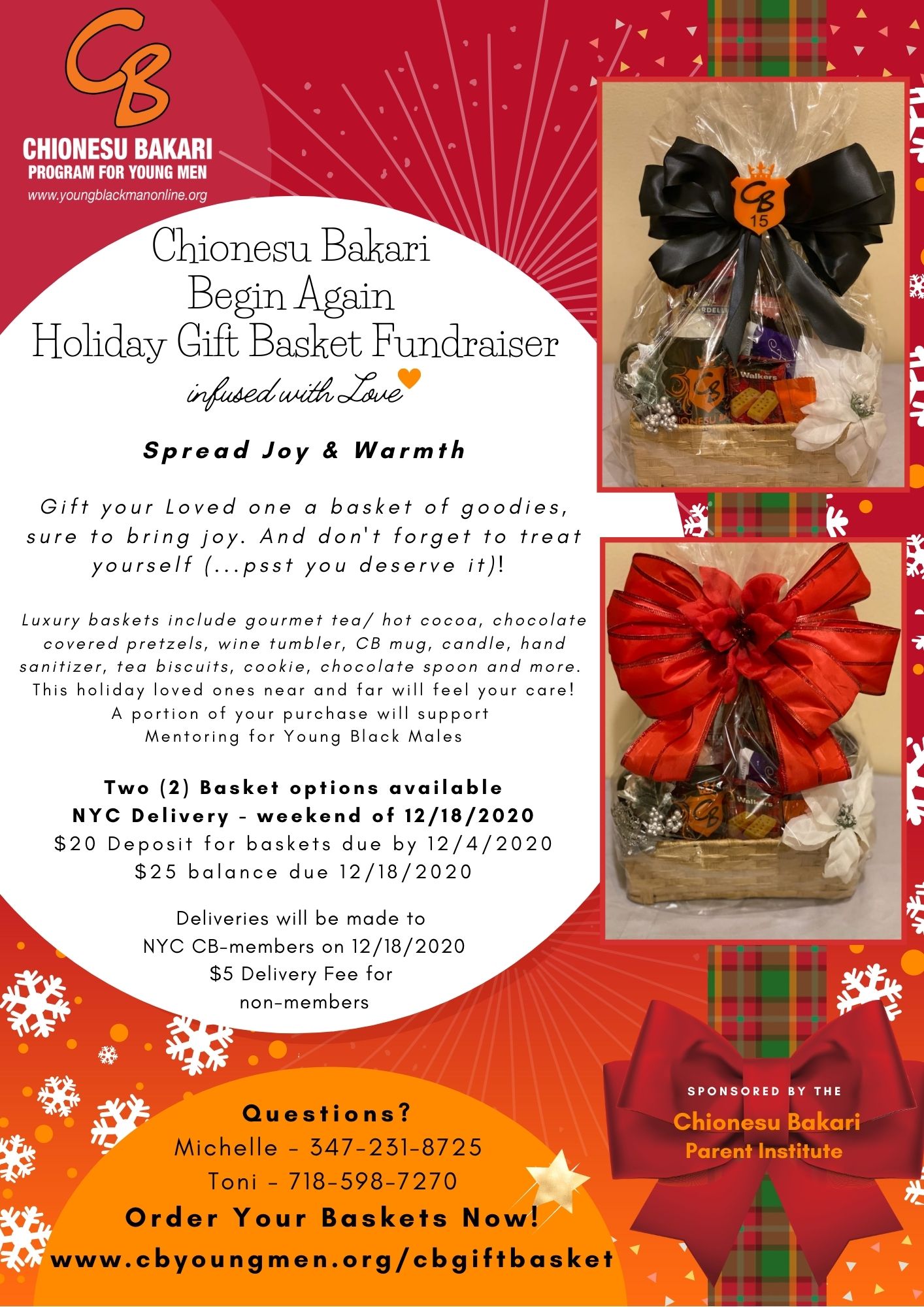 Cb Begin Again Holiday Gift Basket Chionesu Bakari Give And Pay